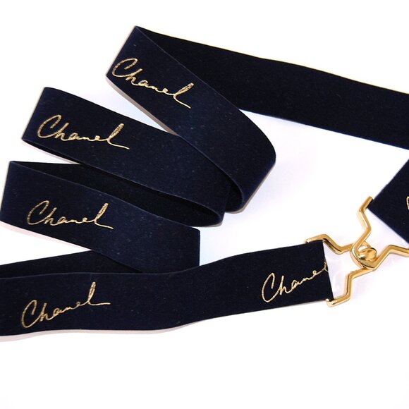 Salvage Chanel Ribbon Made Belt - Picture 2 of 6